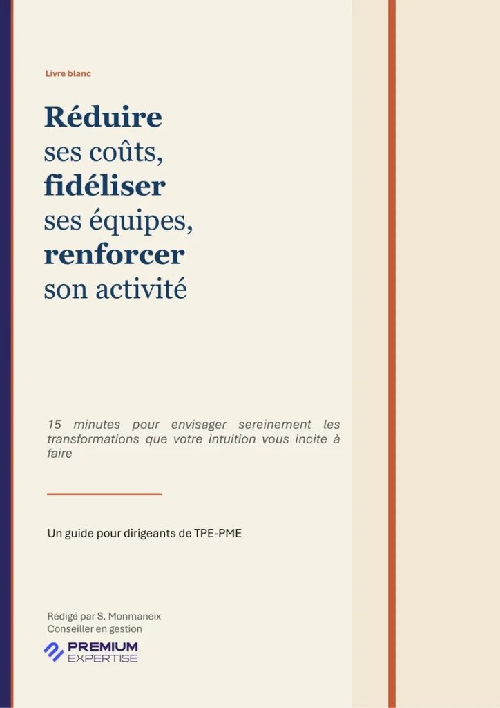 Couverture du livre blanc « Réduire ses coûts, fidéliser ses équipes, renforcer son activité »